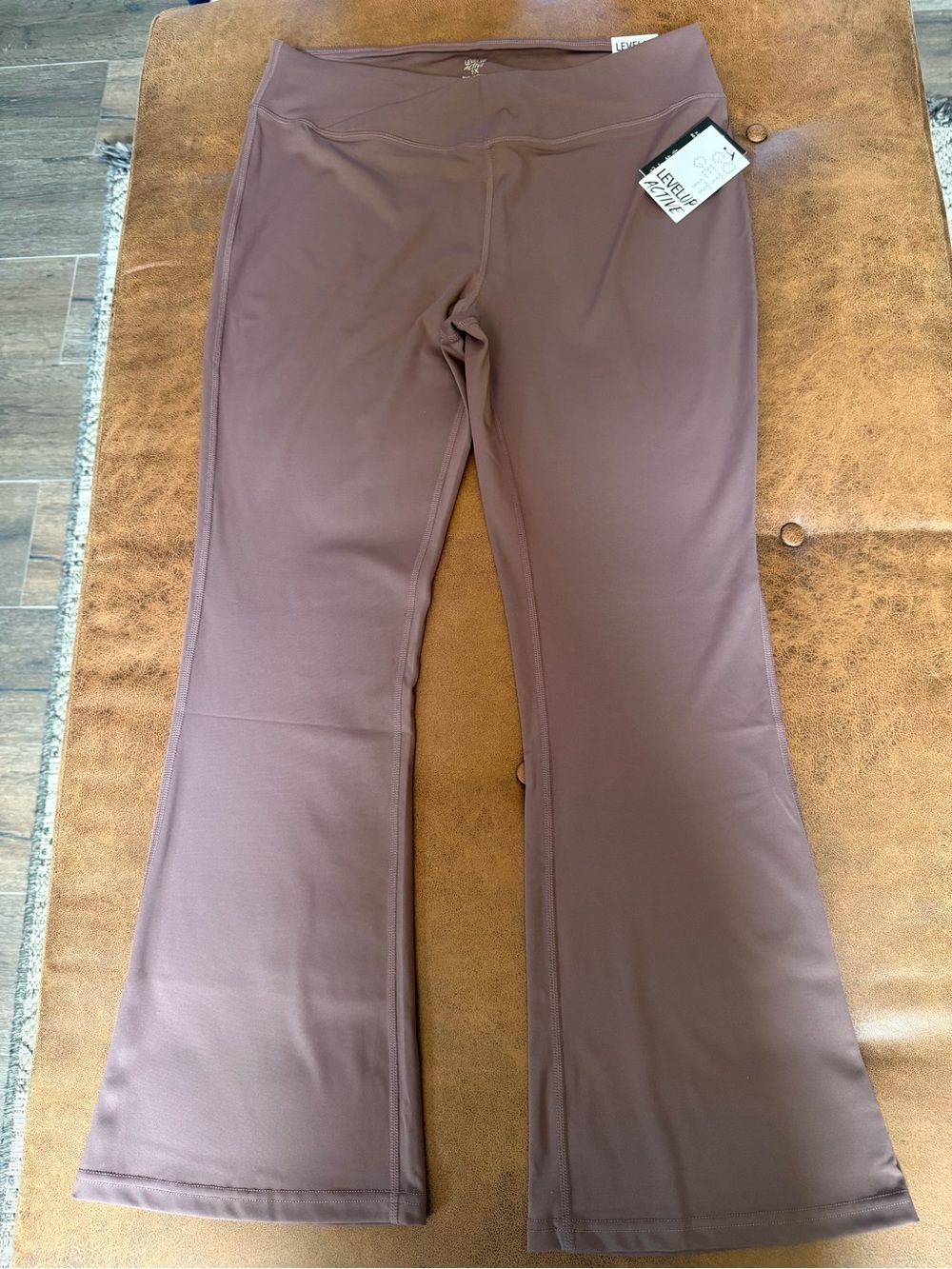 Level 99 Women's Mauve Flare Leggings - Stretch High-Waist